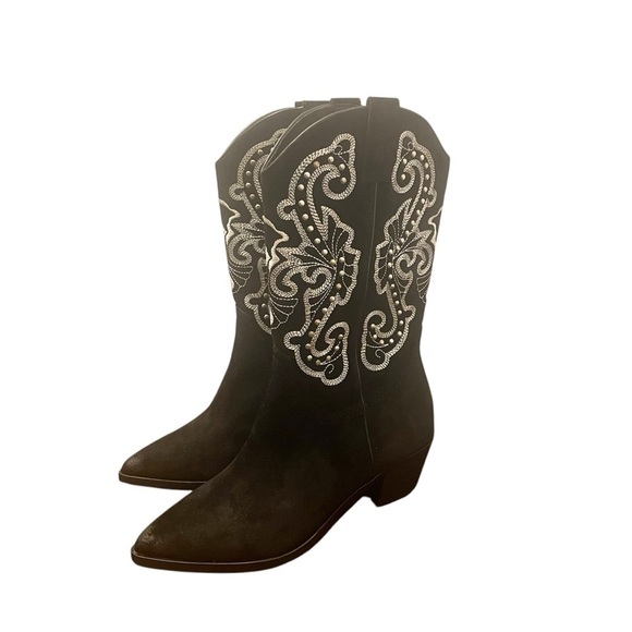 New DOLCE VITA Sula Studded Suede Boots - Picture 8 of 10